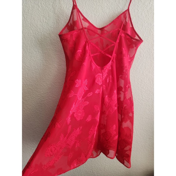 Y2k Secret Treasures Women's Sexy Lace Floral Night Slip Lg - Picture 4 of 9